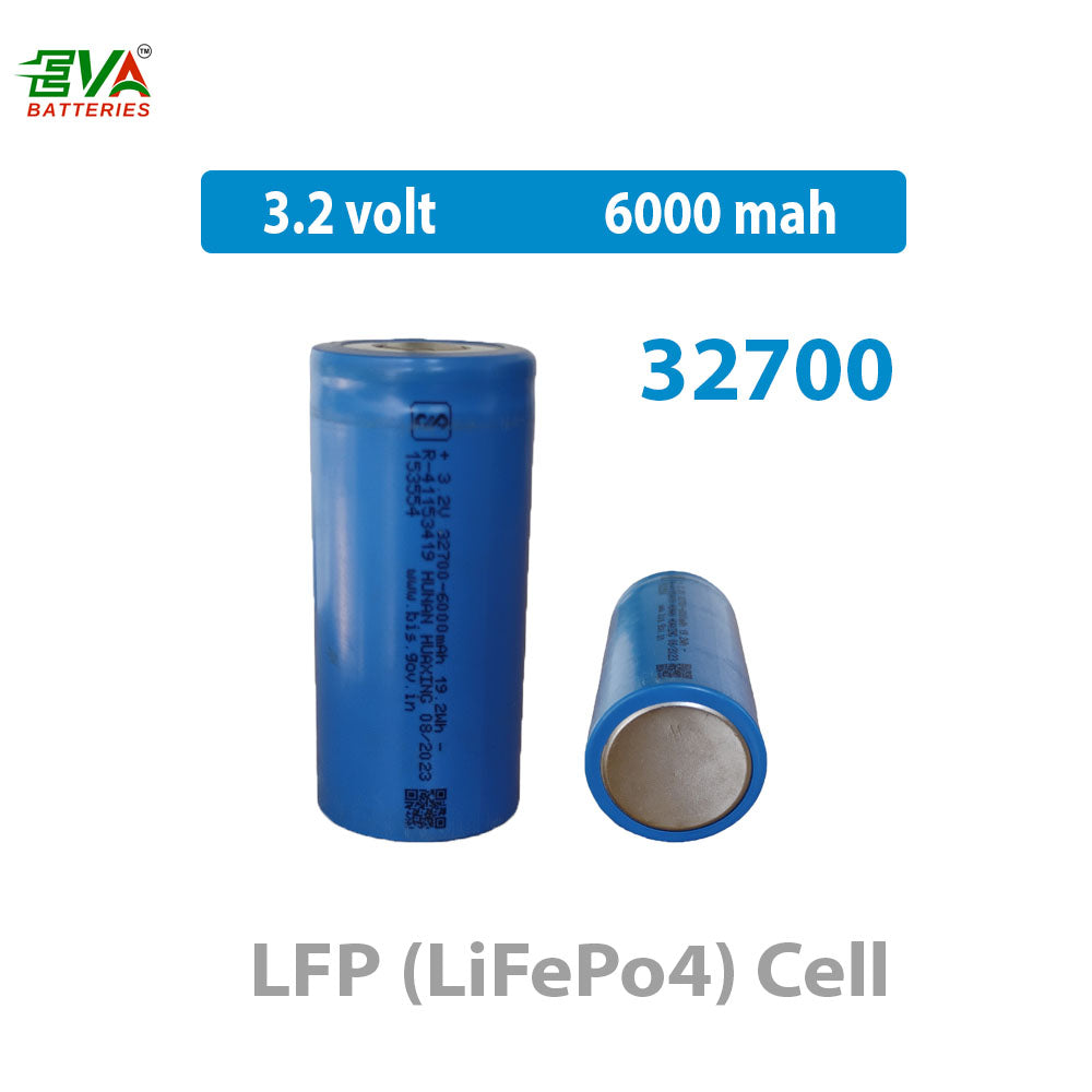 32700 Lithium Battery Cell 3.2V 6000mAh | LiFePO4 Rechargeable Battery Cell for EV & Energy Storage