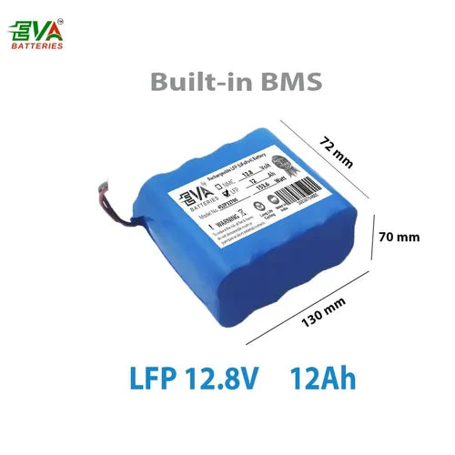 12V 12Ah LiFePO4 Battery | Solar, UPS & Street Light Battery