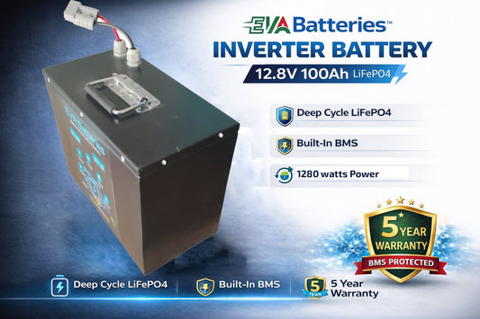 12V 100Ah LiFePO4 Inverter Battery | Solar, UPS & Home Battery