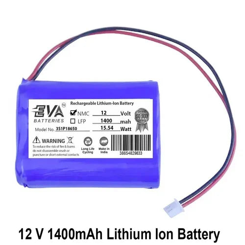 Buy 12V 1400mAh Lithium-Ion Battery 