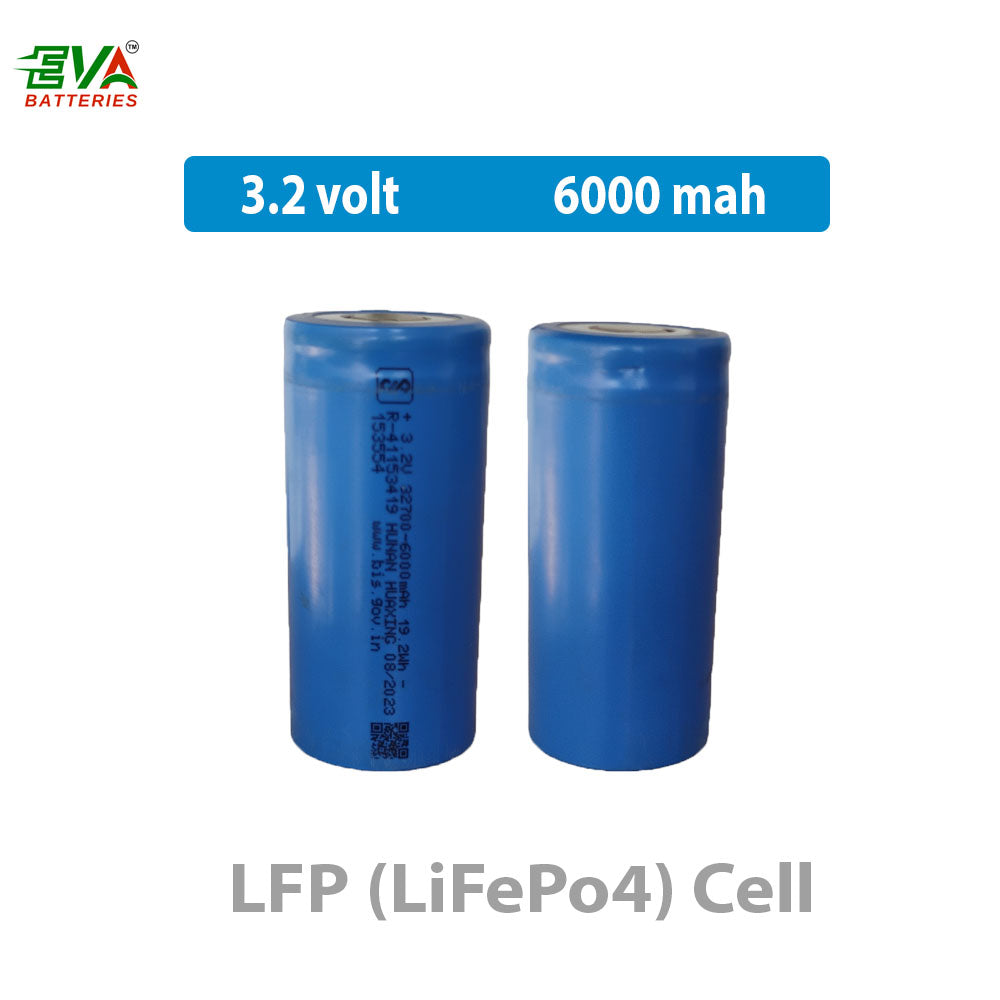 32700 Lithium Battery Cell 3.2V 6000mAh | LiFePO4 Rechargeable Battery Cell for EV & Energy Storage