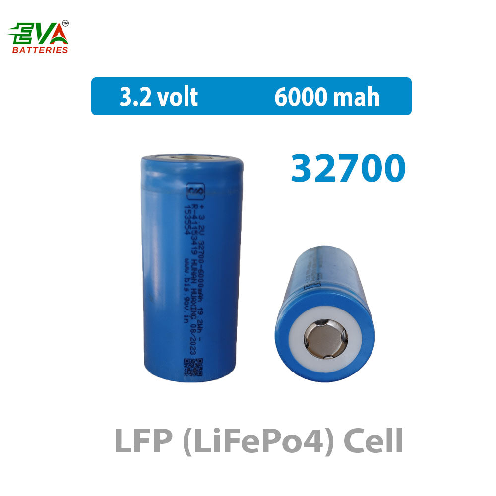 32700 Lithium Battery Cell 3.2V 6000mAh | LiFePO4 Rechargeable Battery Cell for EV & Energy Storage