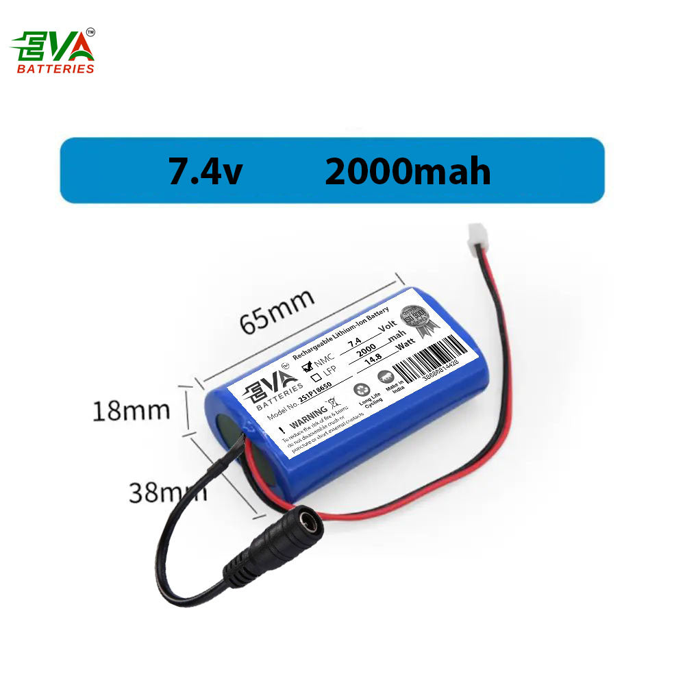 Buy electronics battery 7.4V 2000mah