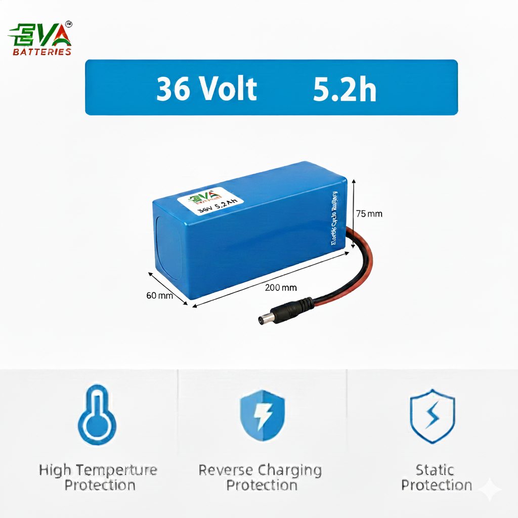 36V Lithium Battery for Electric Cycle | High-Capacity Rechargeable Li ...